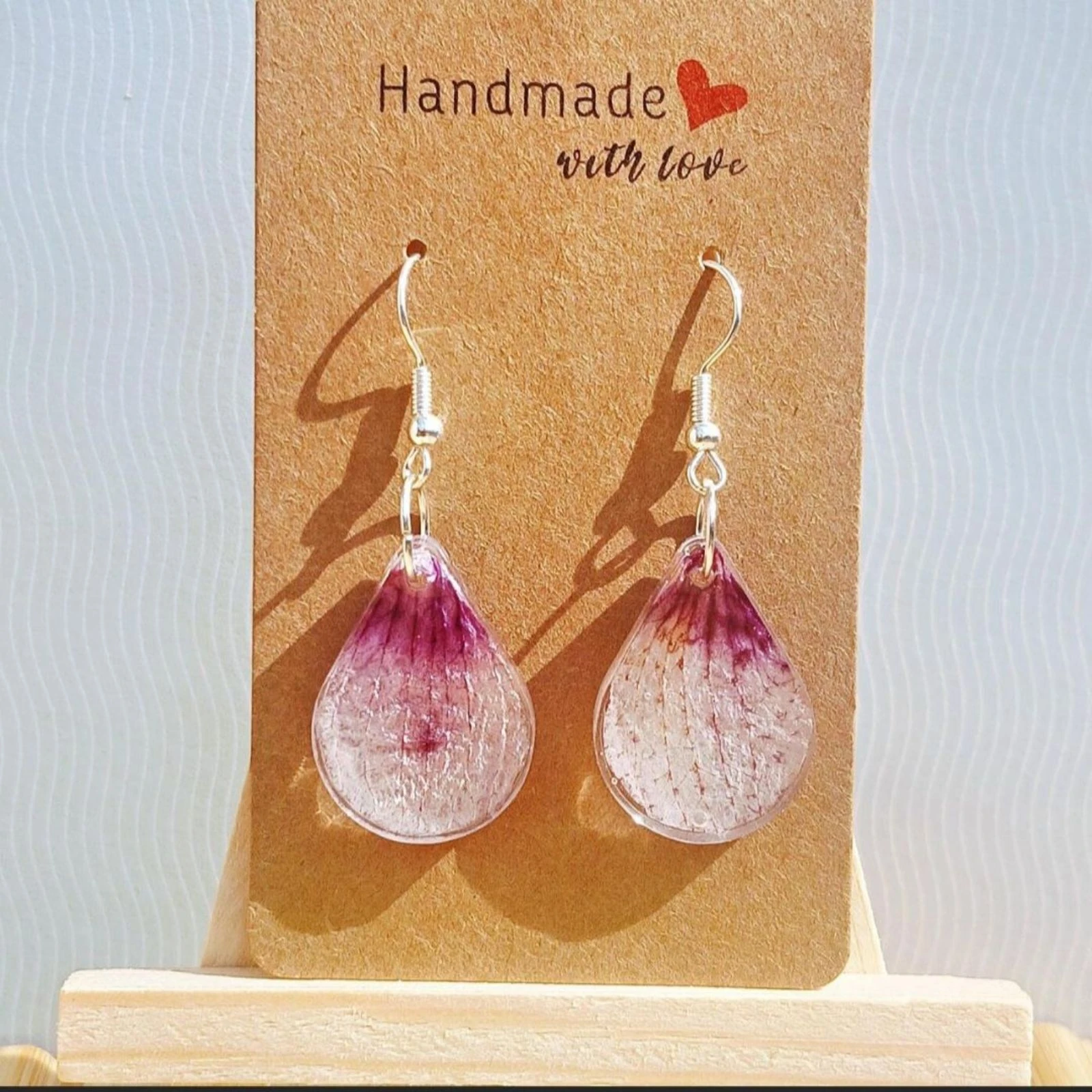 Orchid petal earrings – photo 2